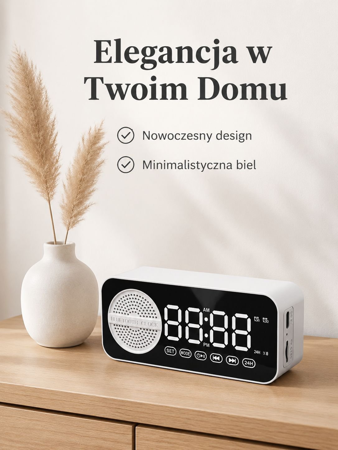 Wielofunkcyjny głośnik Bluetooth, pamiątka pożegnalna, inteligentny zegar głosowy