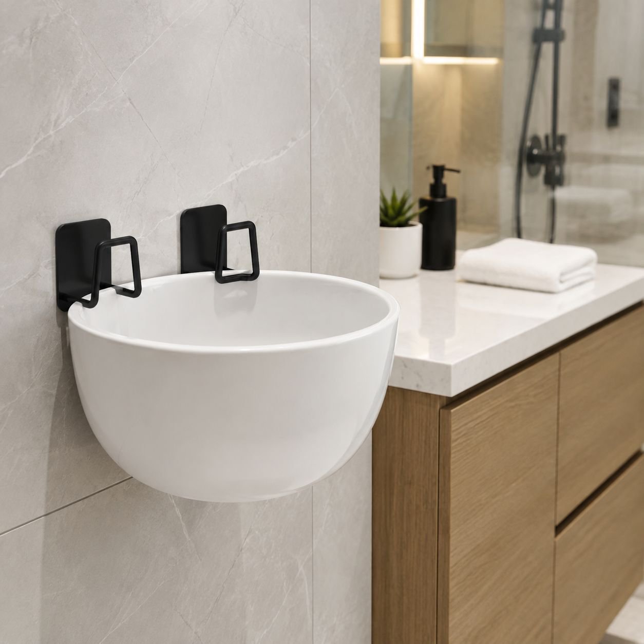 Suspended Bathroom Cabinet Under Basin Rack