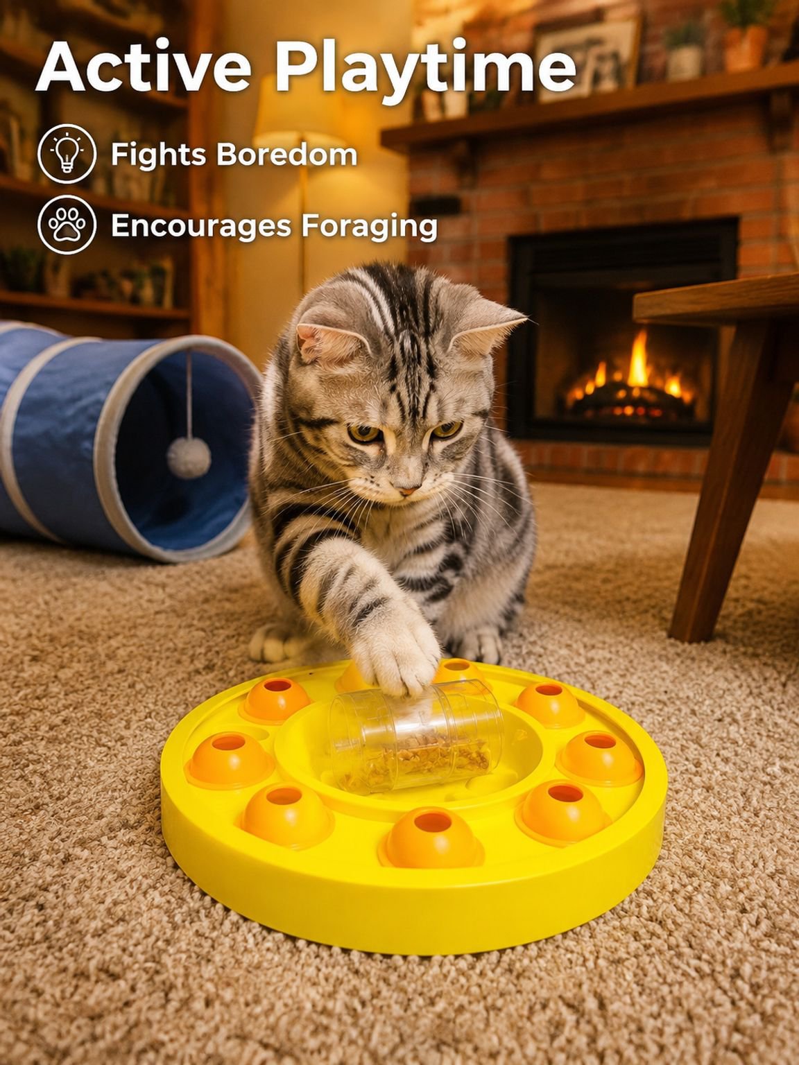Cat puzzle feeding toy