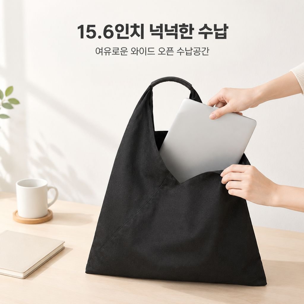 스타일리시 심플 한국 버전 대용량 패치워크 캔버스 가방
