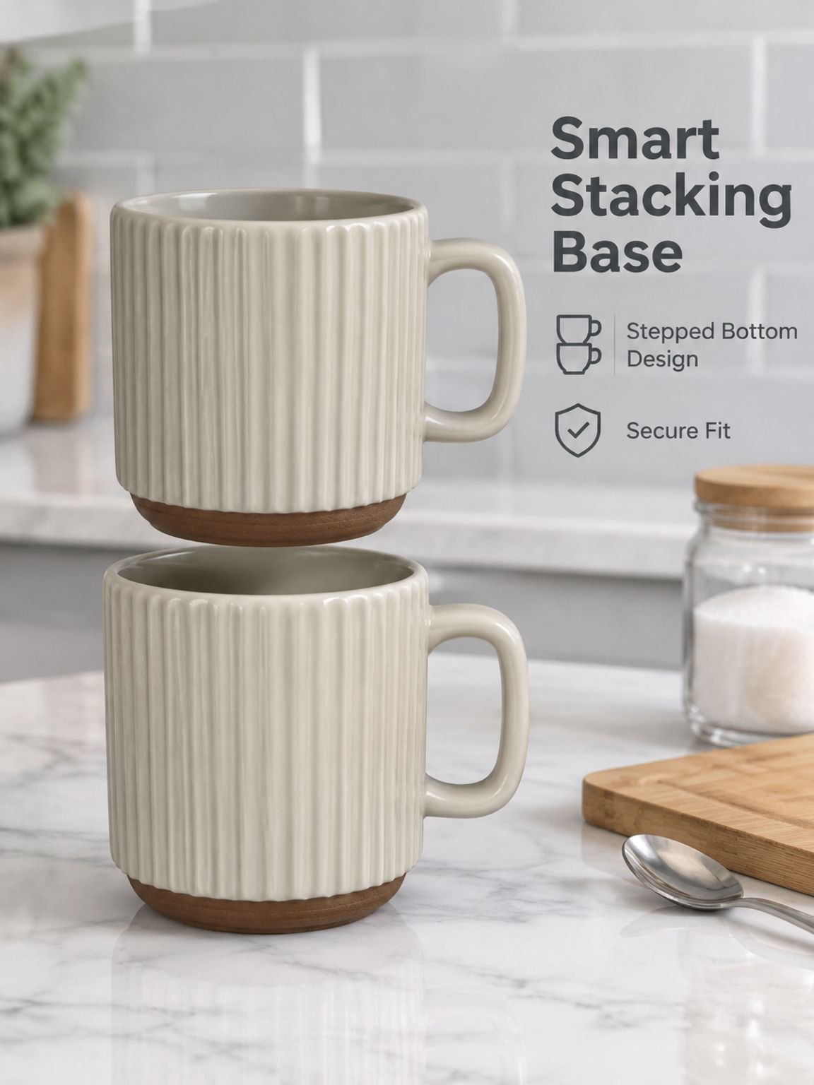 Stylish vintage inspired ceramic drinkware