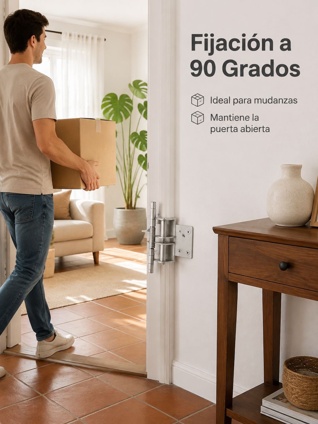 Bisagra de puerta multifuncional