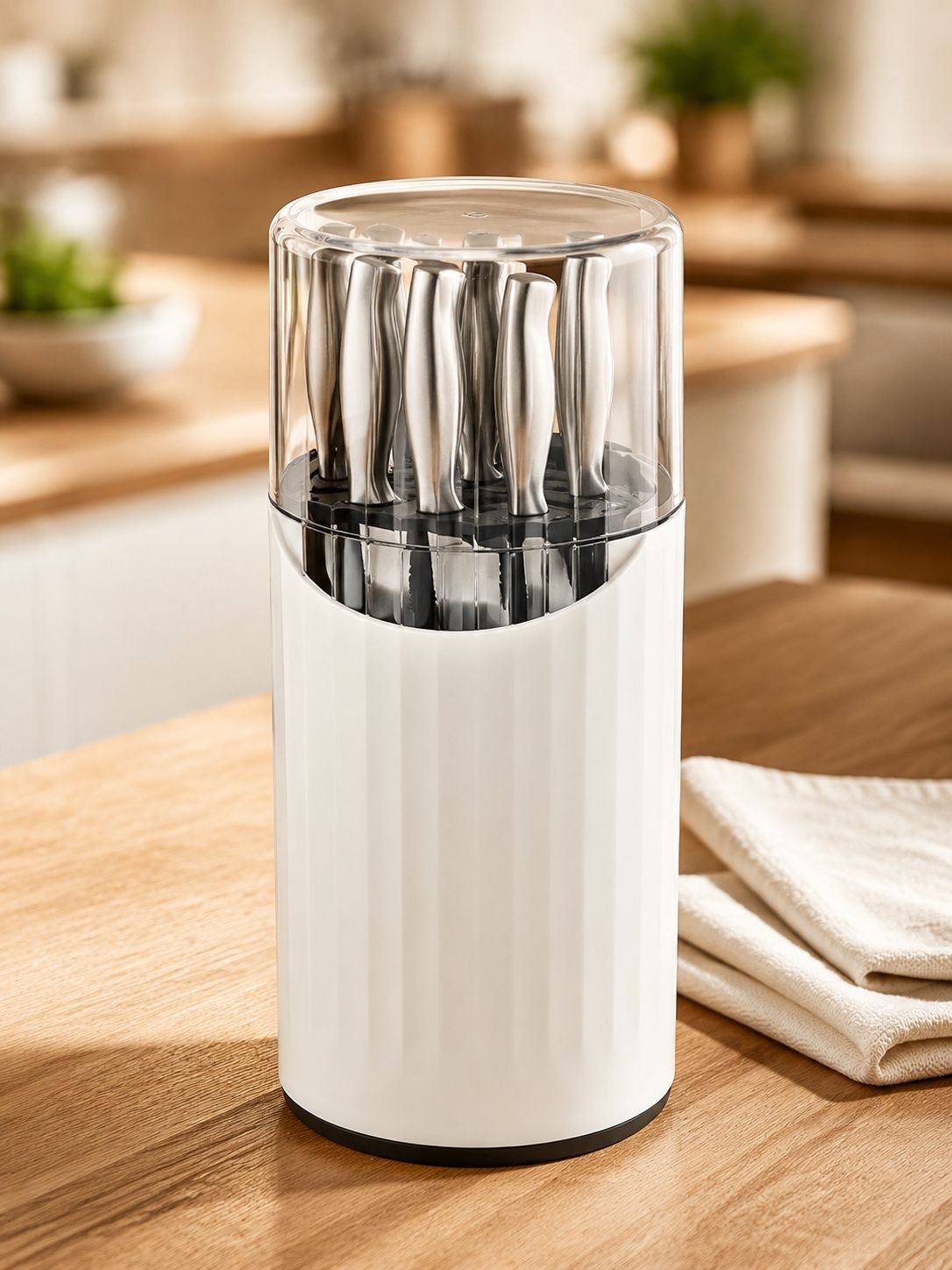 Estuche organizador 3 en 1 para cuchillos y cucharas