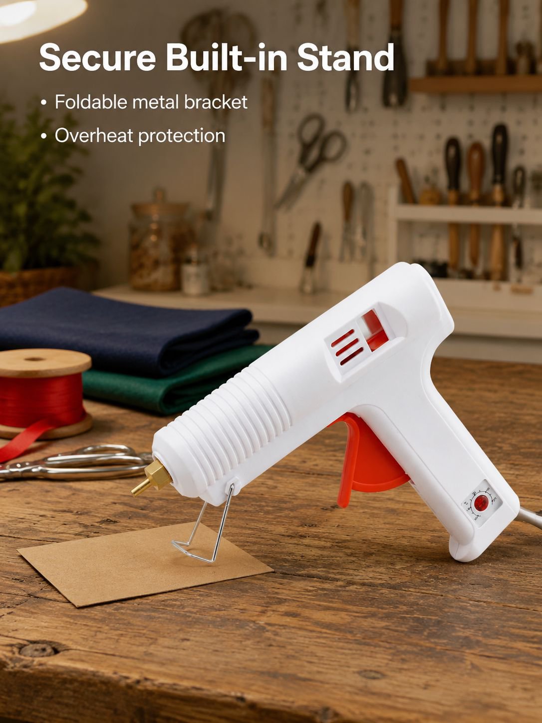 120W Hot Melt Glue Gun Adjustable Temperature for Household Handmade and Industrial Use