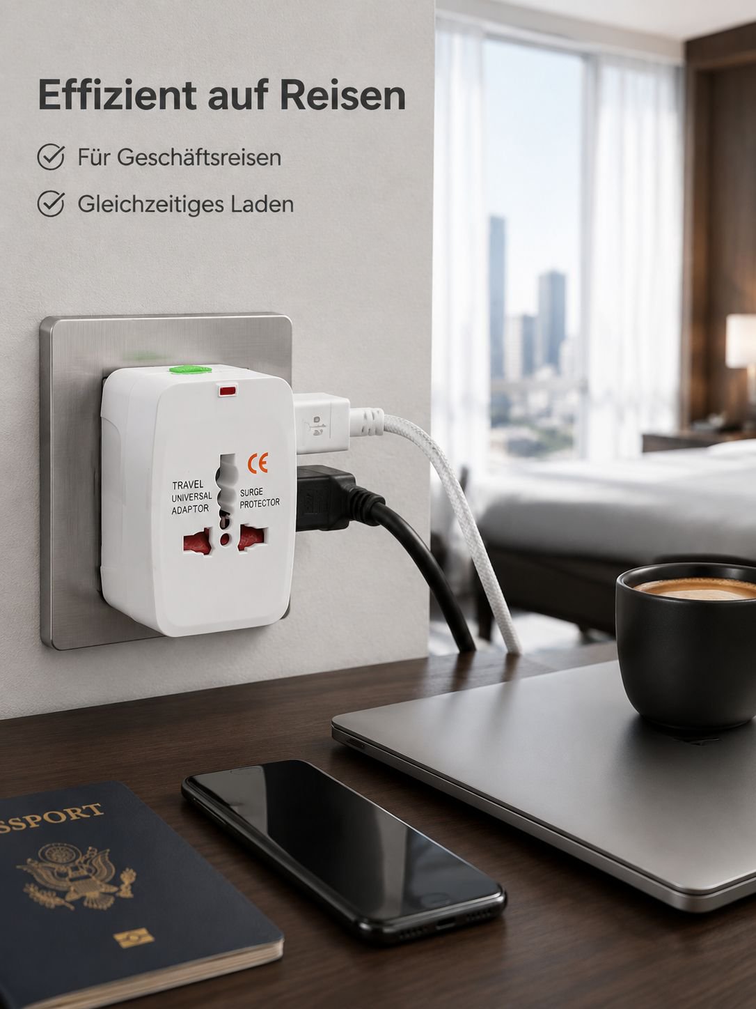Weltweiter Universal-Reise-Steckdosenadapter