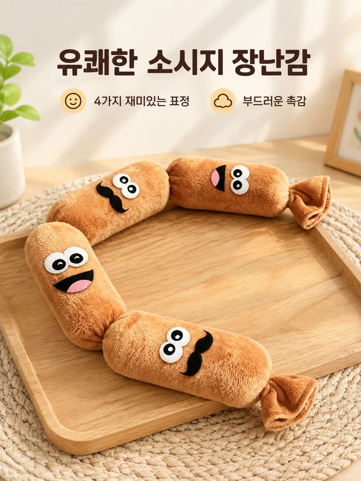 대소시지 강아지 장난감