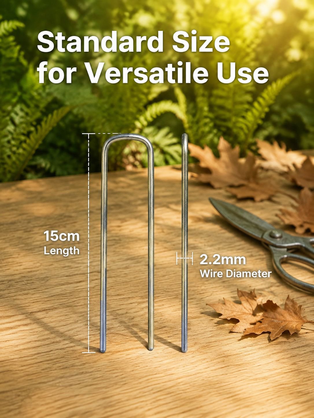 Durable U-Shaped Ground Pegs for Weed Control Sheet installation