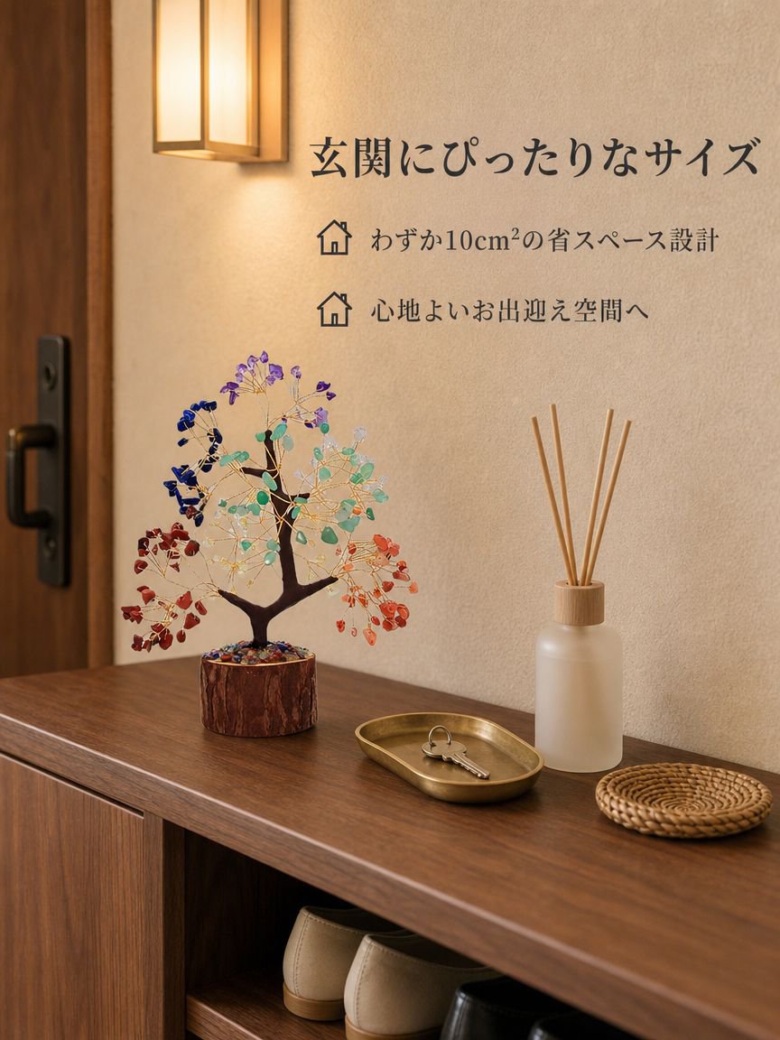 カラフルな天然クリスタルツリー