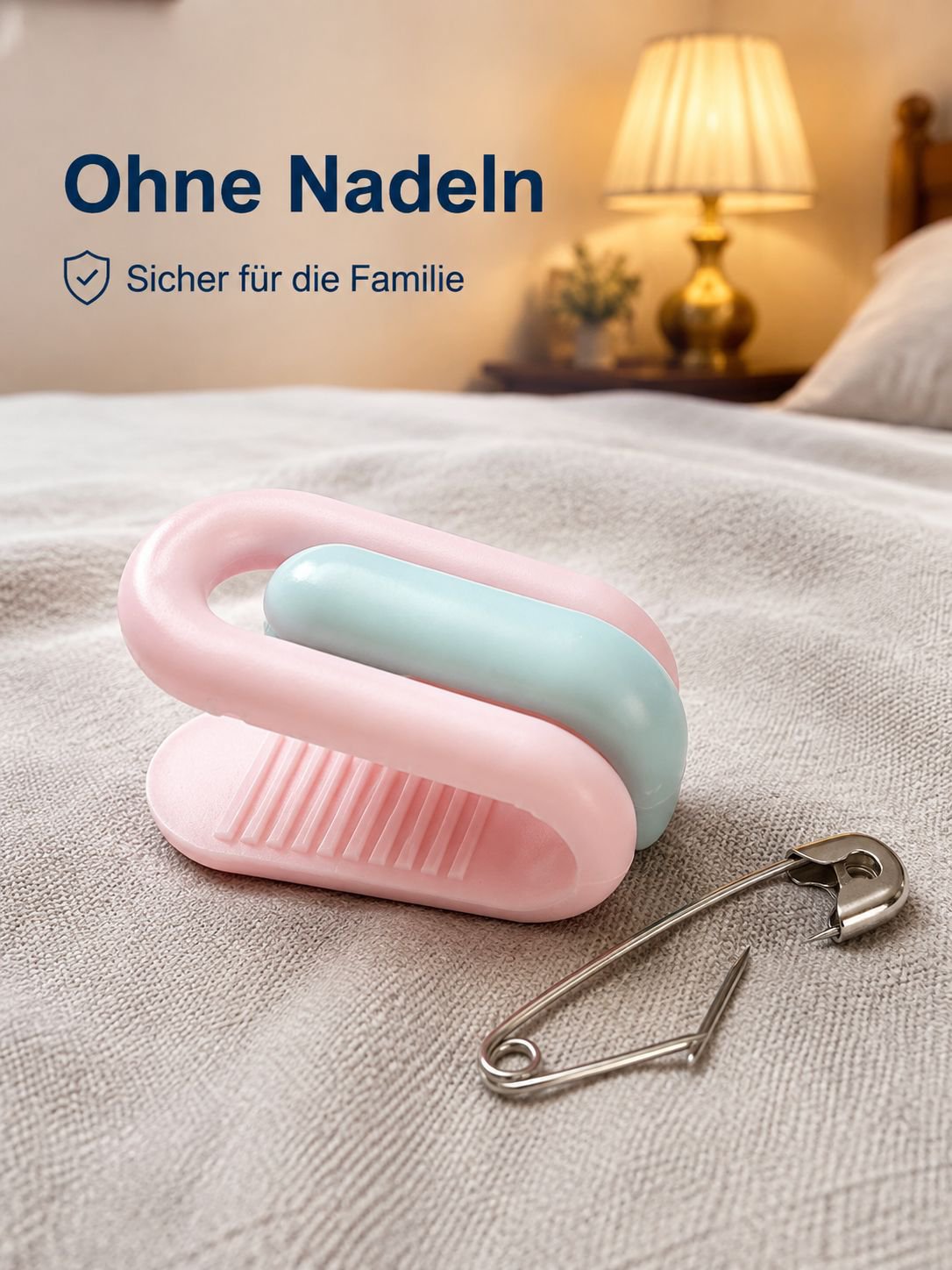 Nadelloser Quiltverschluss