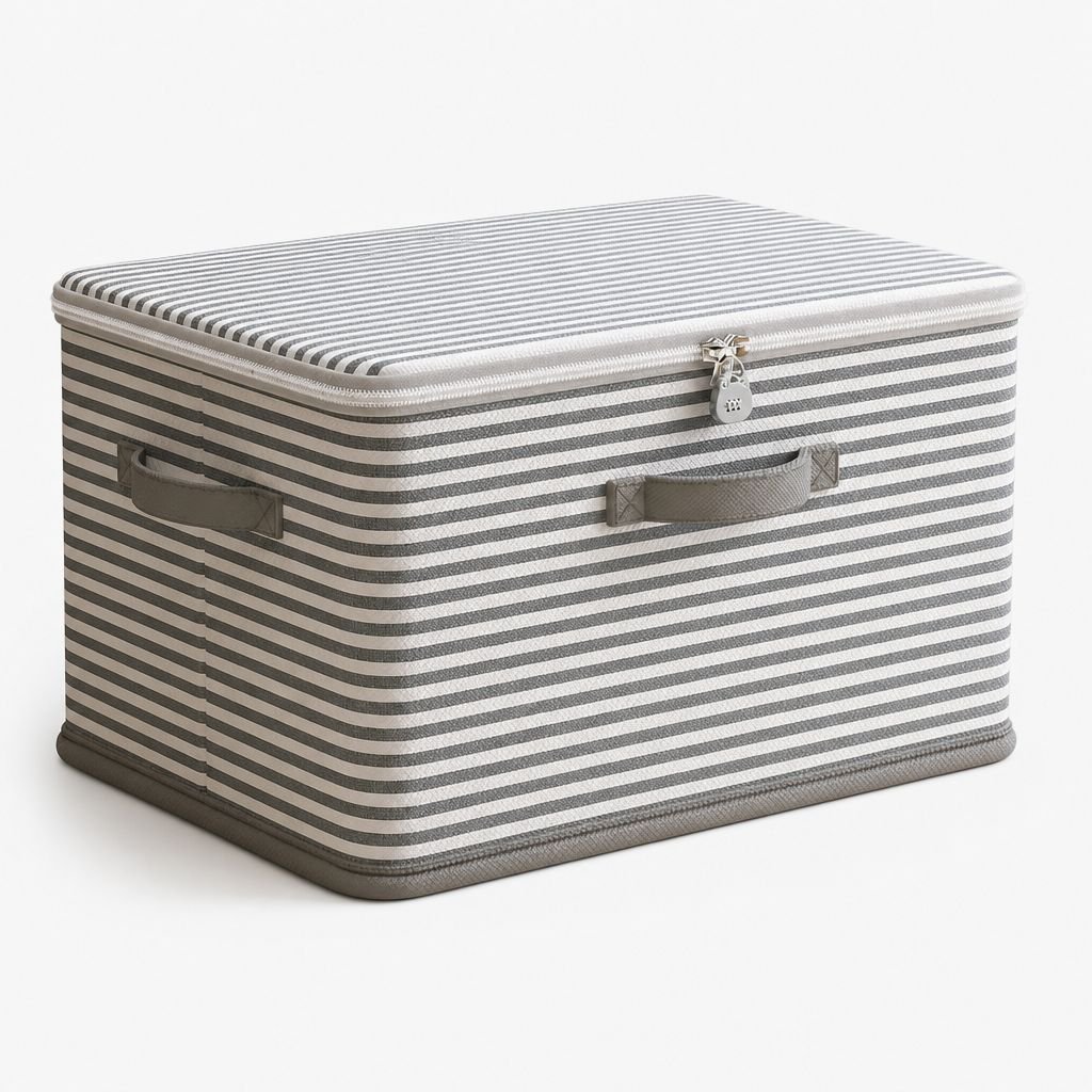 Collapsible Storage Box with Combination Lock for Home