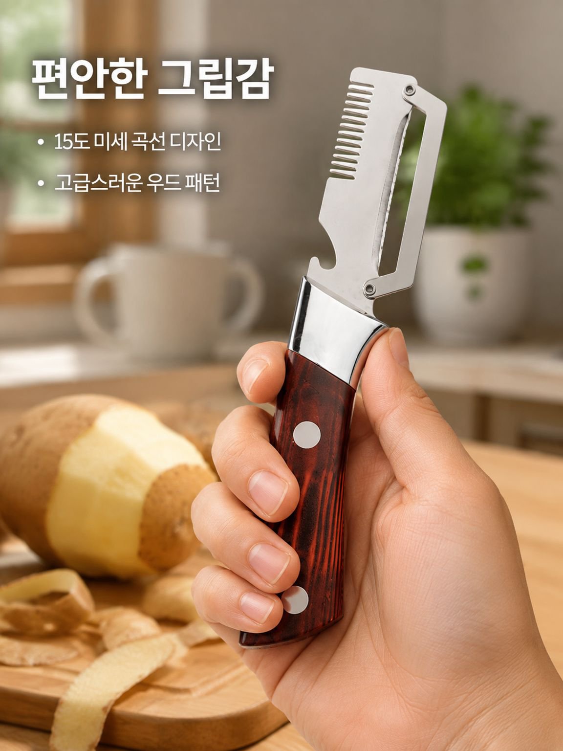 채썰기 겸 껍질 벗기기