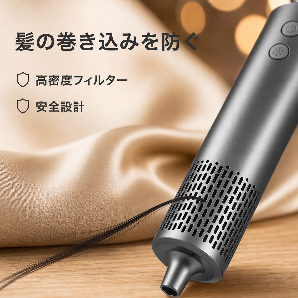 スマート温度表示大風量ヘアドライヤー