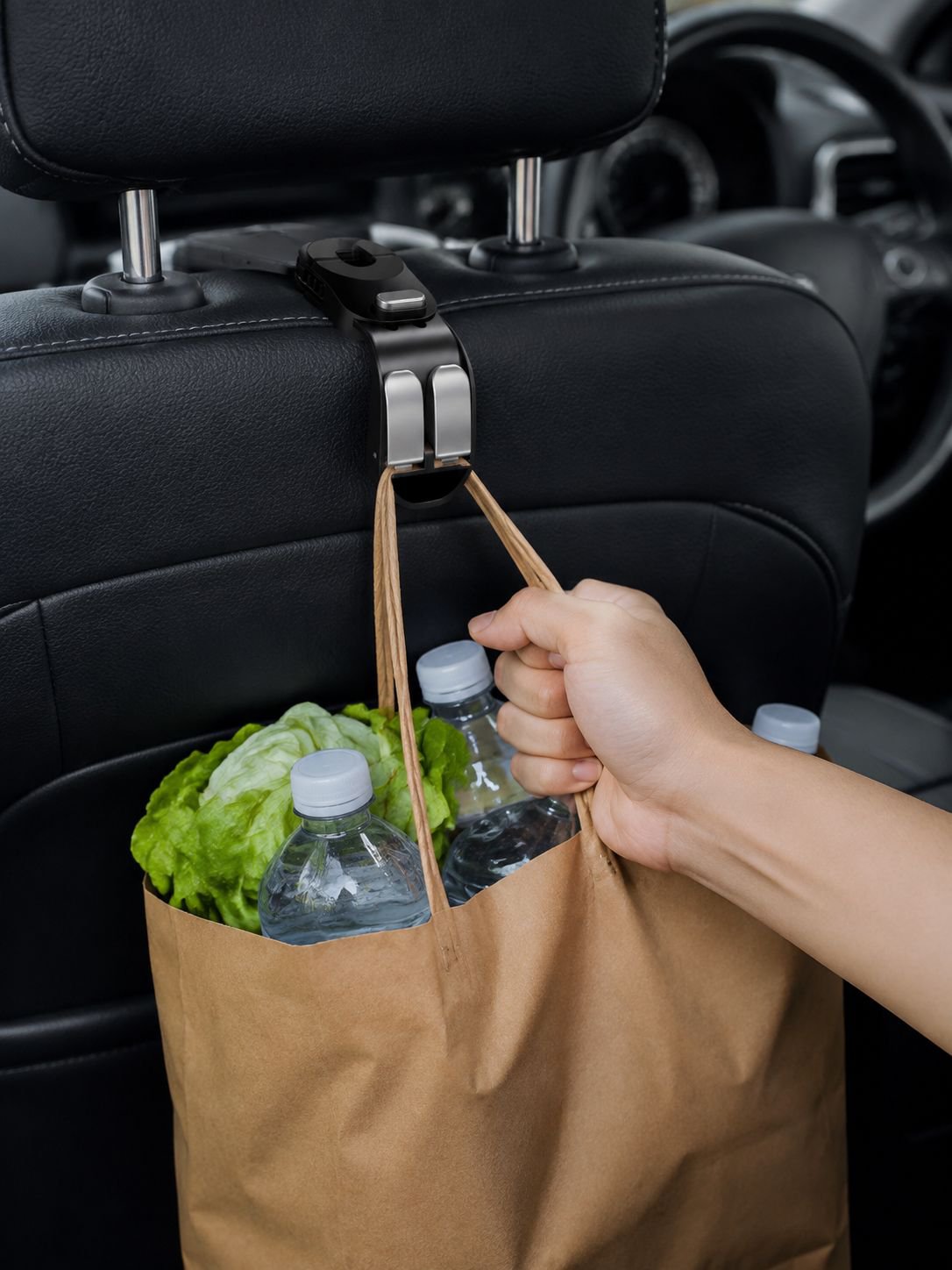 Doppelhaken für Rücksitz – Autozubehör für Einkaufstaschen