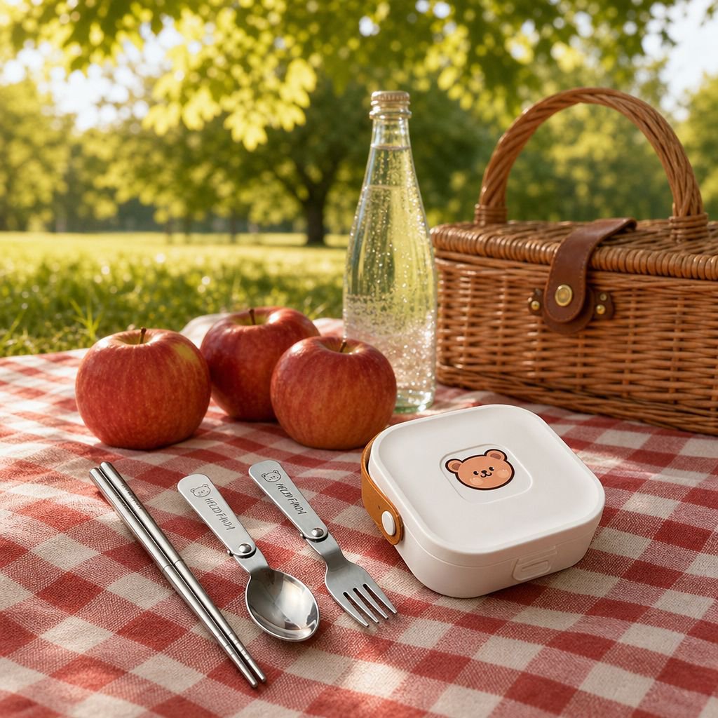Outdoor Travel Portable Foldable Stainless Steel Flatware