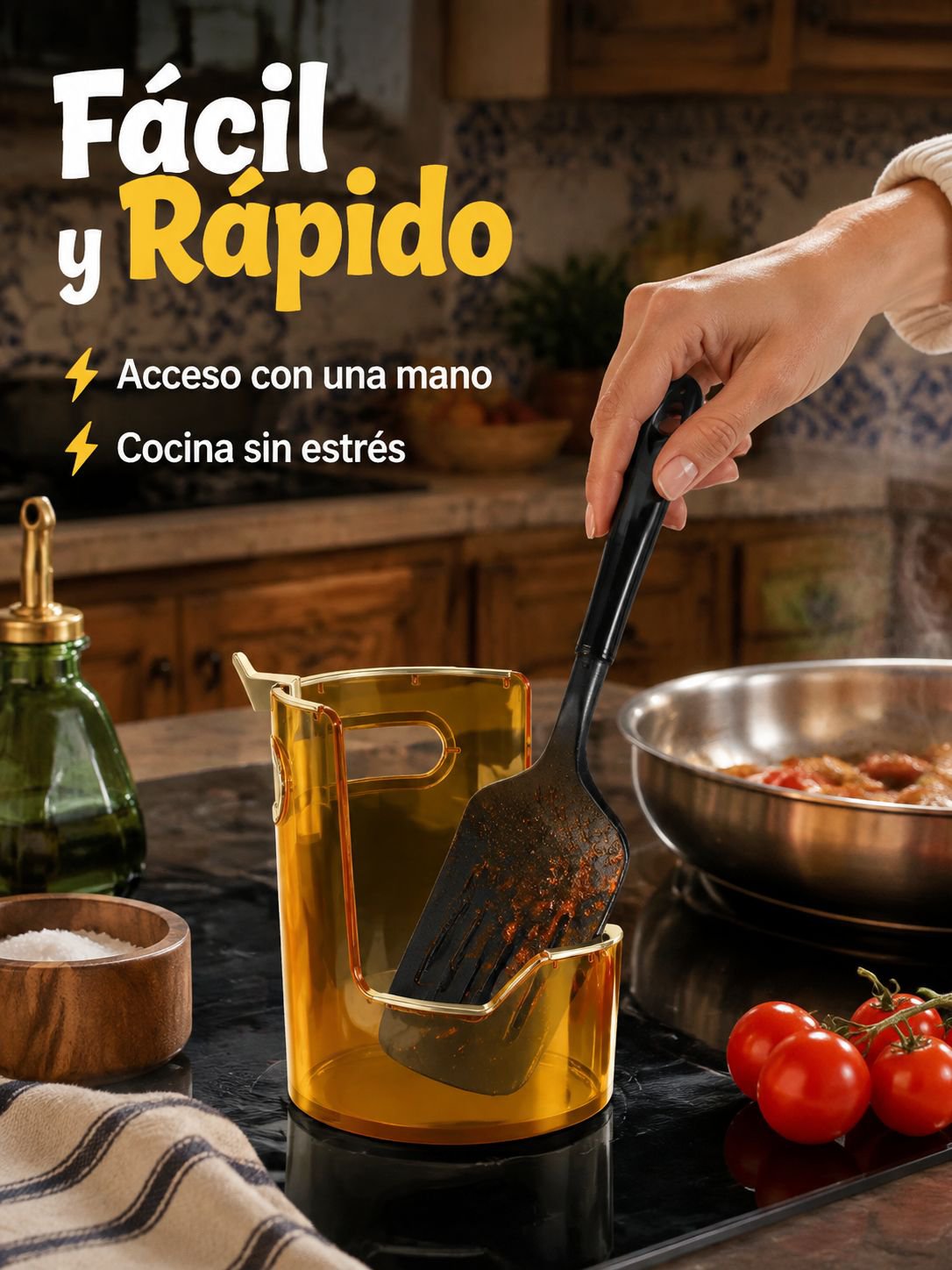 Estante para guardar cucharas y espátulas