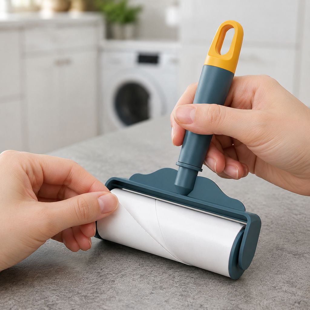 Color-block Tear-off Lint Roller Pet Hair Cleaning Paper for Clothes