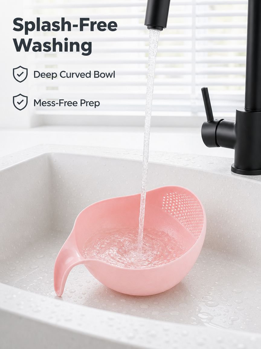 Rice washing basket