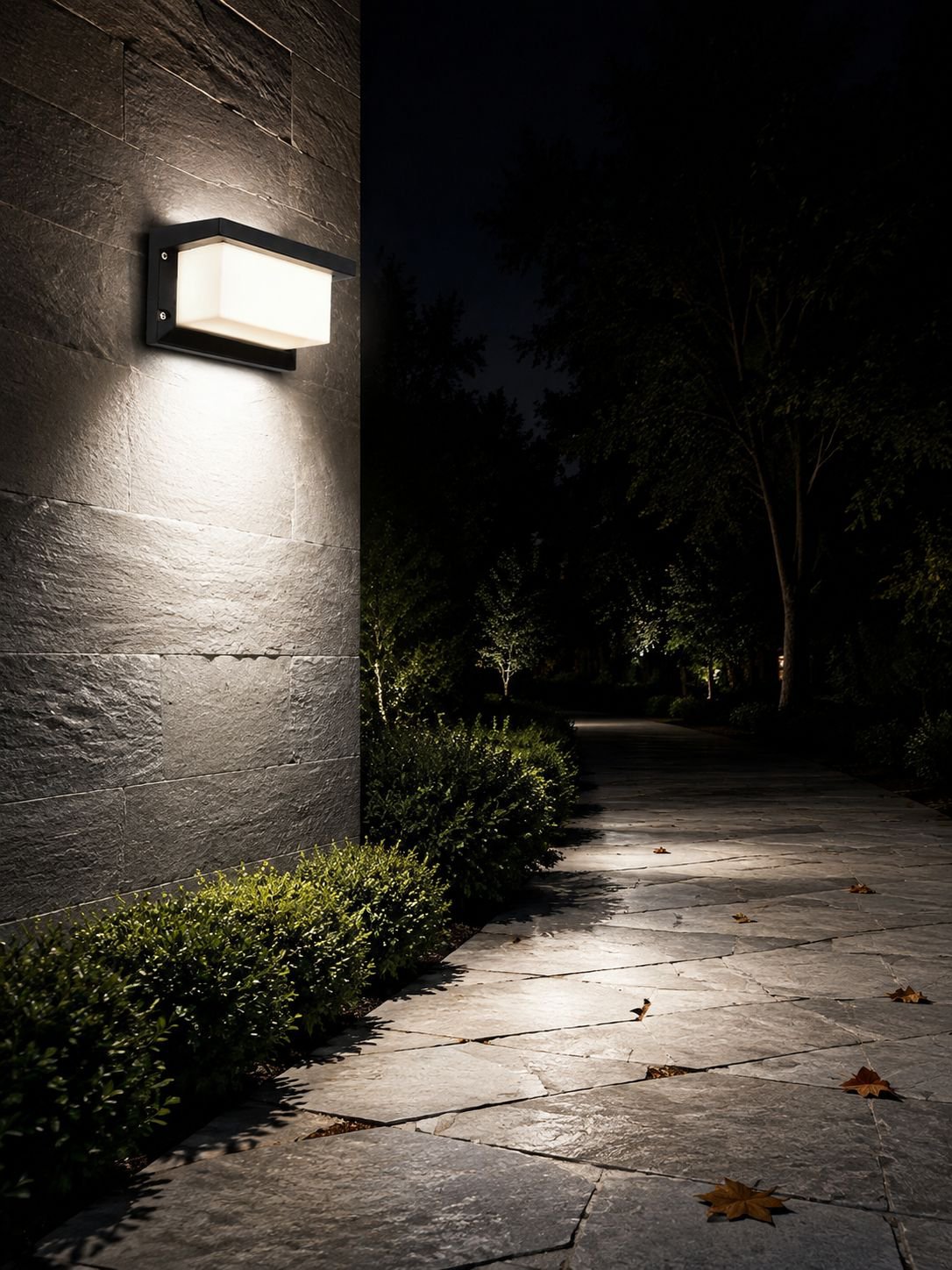 Waterproof plastic wall lamp suitable for exterior walls