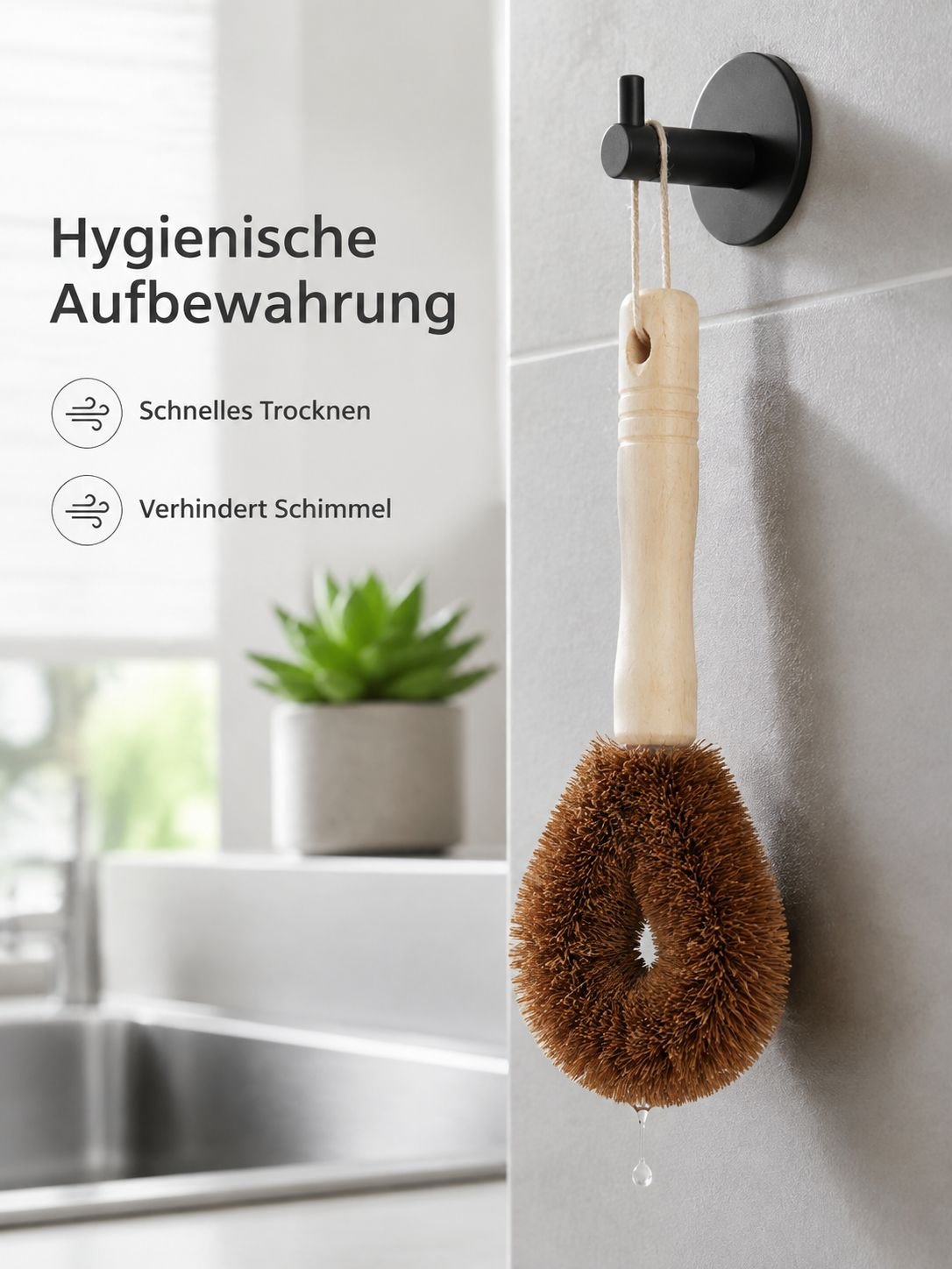 Nachhaltige Topfbürste für umweltbewusste Küchen