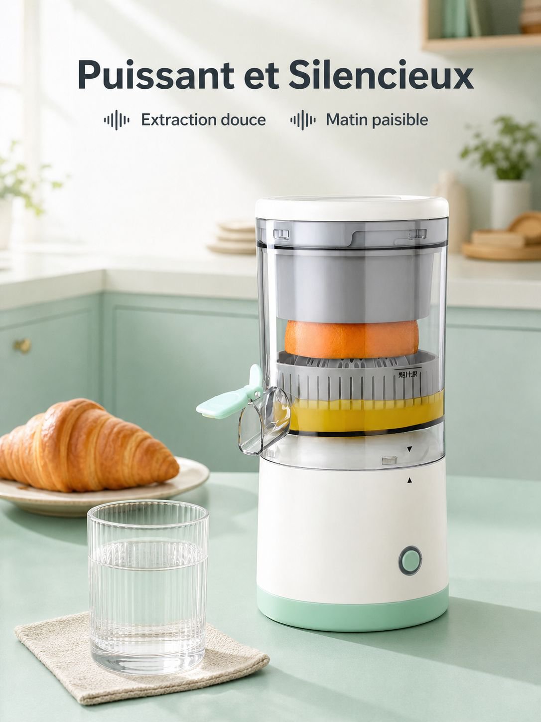 Extracteur de jus électrique automatique pour la maison