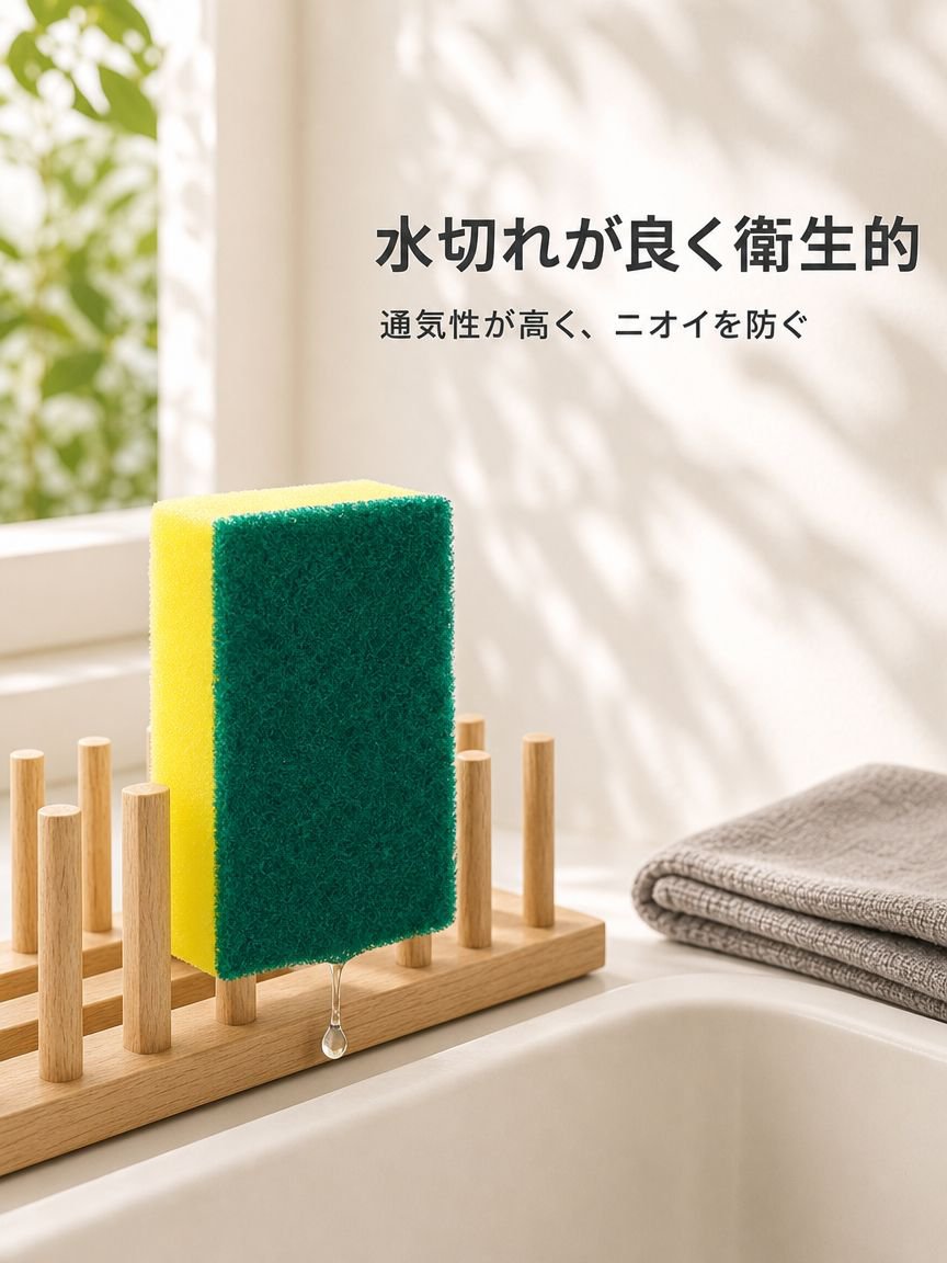 エコで再利用可能なスポンジたわし