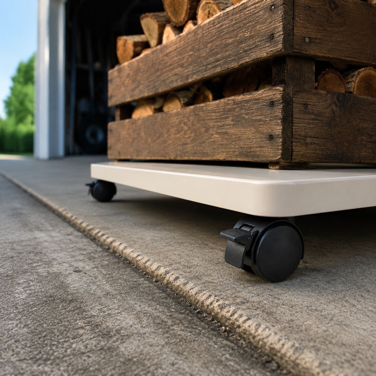 Mobile Storage Box Base for Effortless Movement
