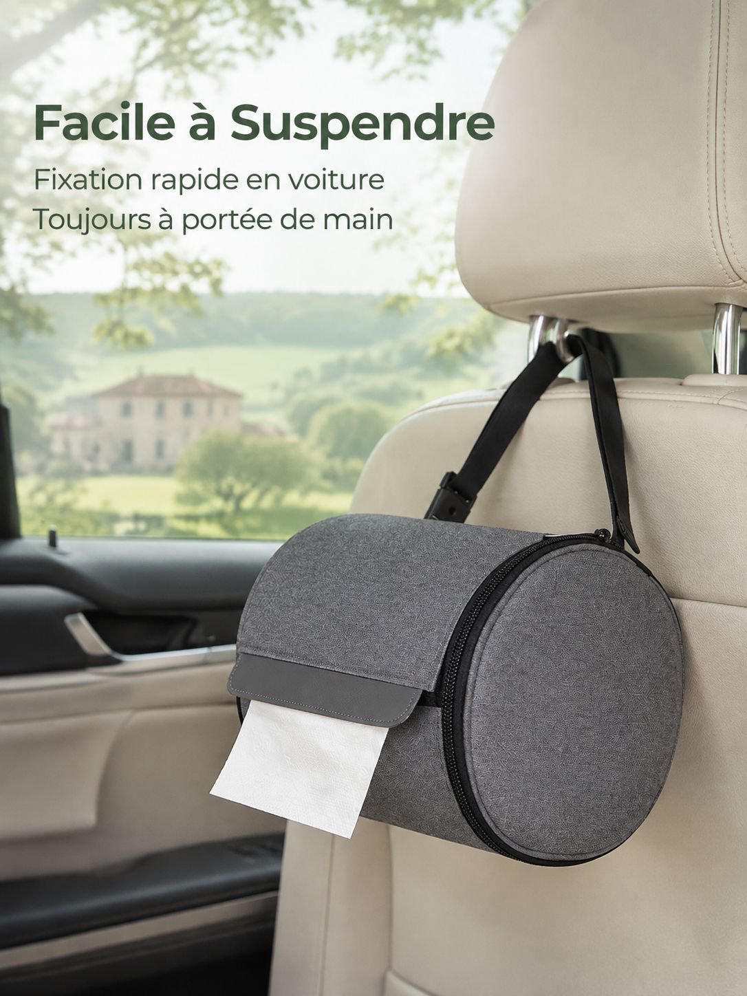 Sac à papier toilette portable et imperméable, idéal pour voiture et camping