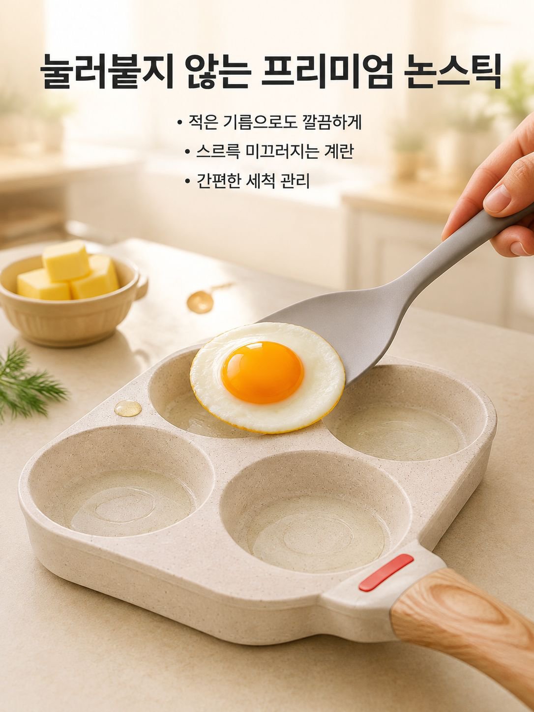 3 in 1 오믈렛 도우미 논스틱 계란 프라이 도구