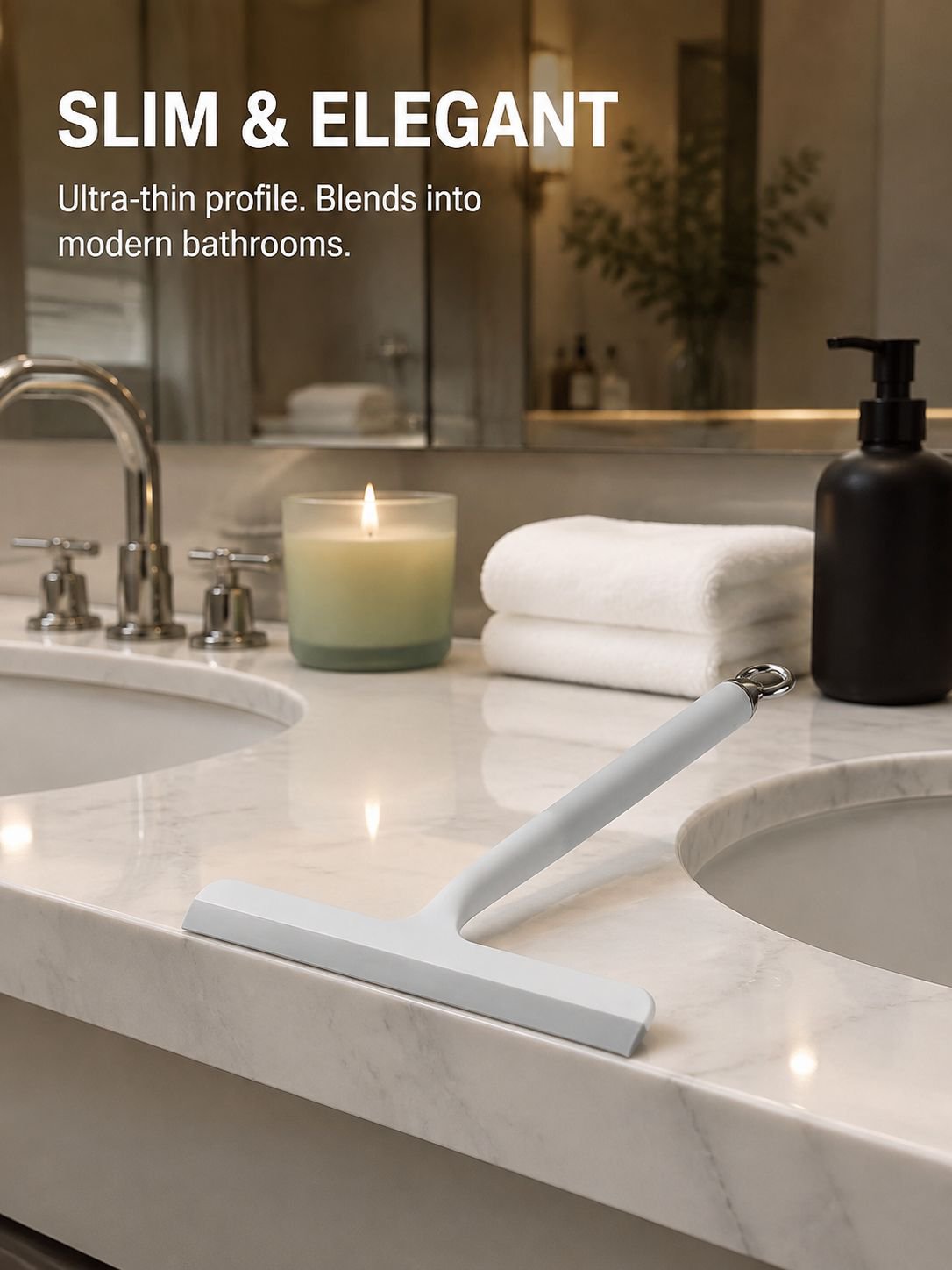 Household water squeegee tool for glass cleaning