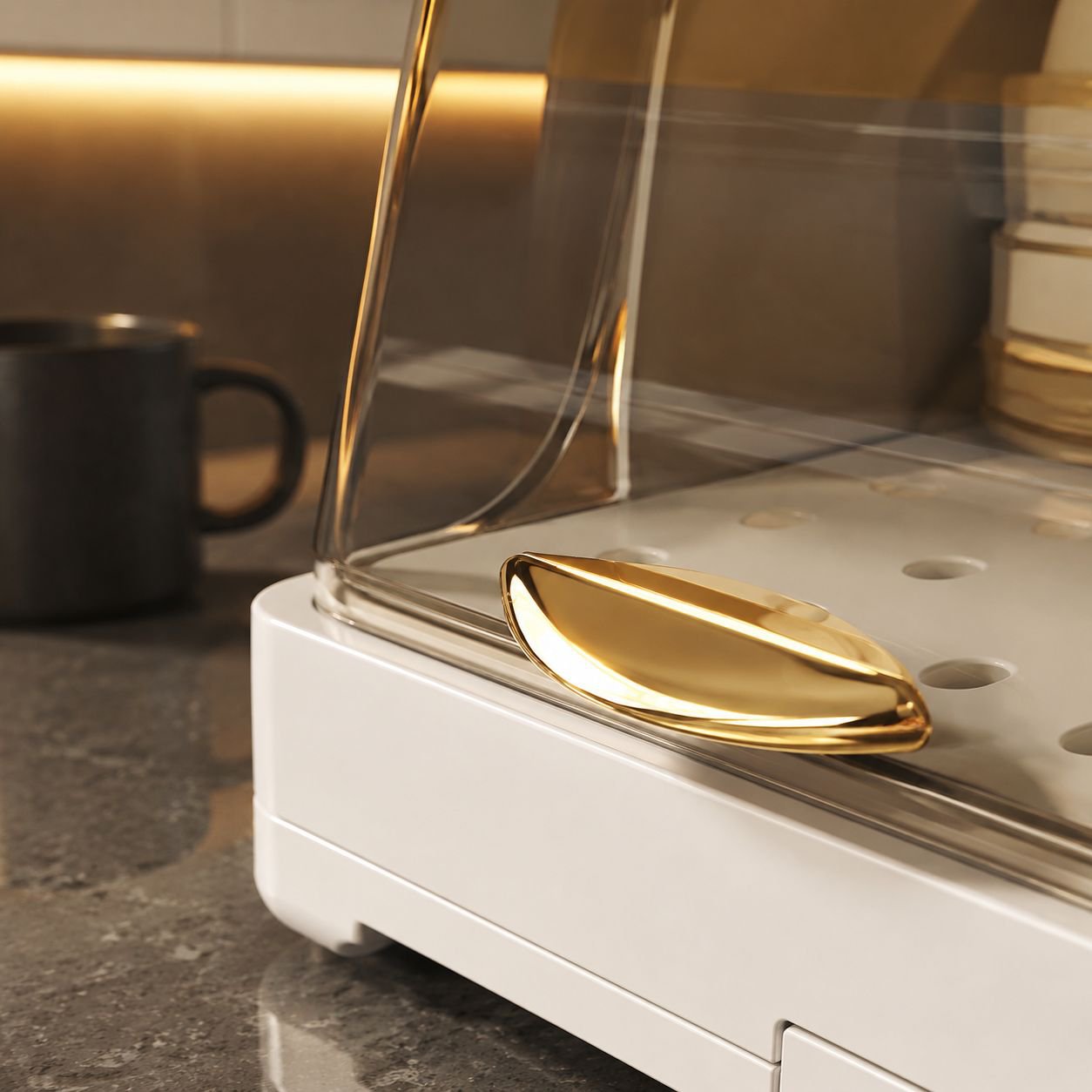 Modern double-layer storage box for kitchen essentials