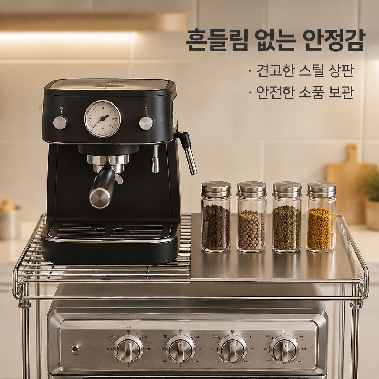 주방 미니 보일러 수납 선반