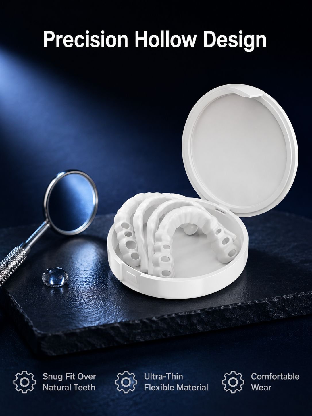 Comfortable dentures designed for daily wear