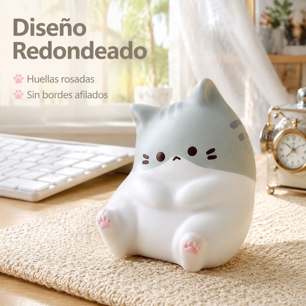 Muñeco viral de gato Keke para aliviar el estrés, juguete de escritorio