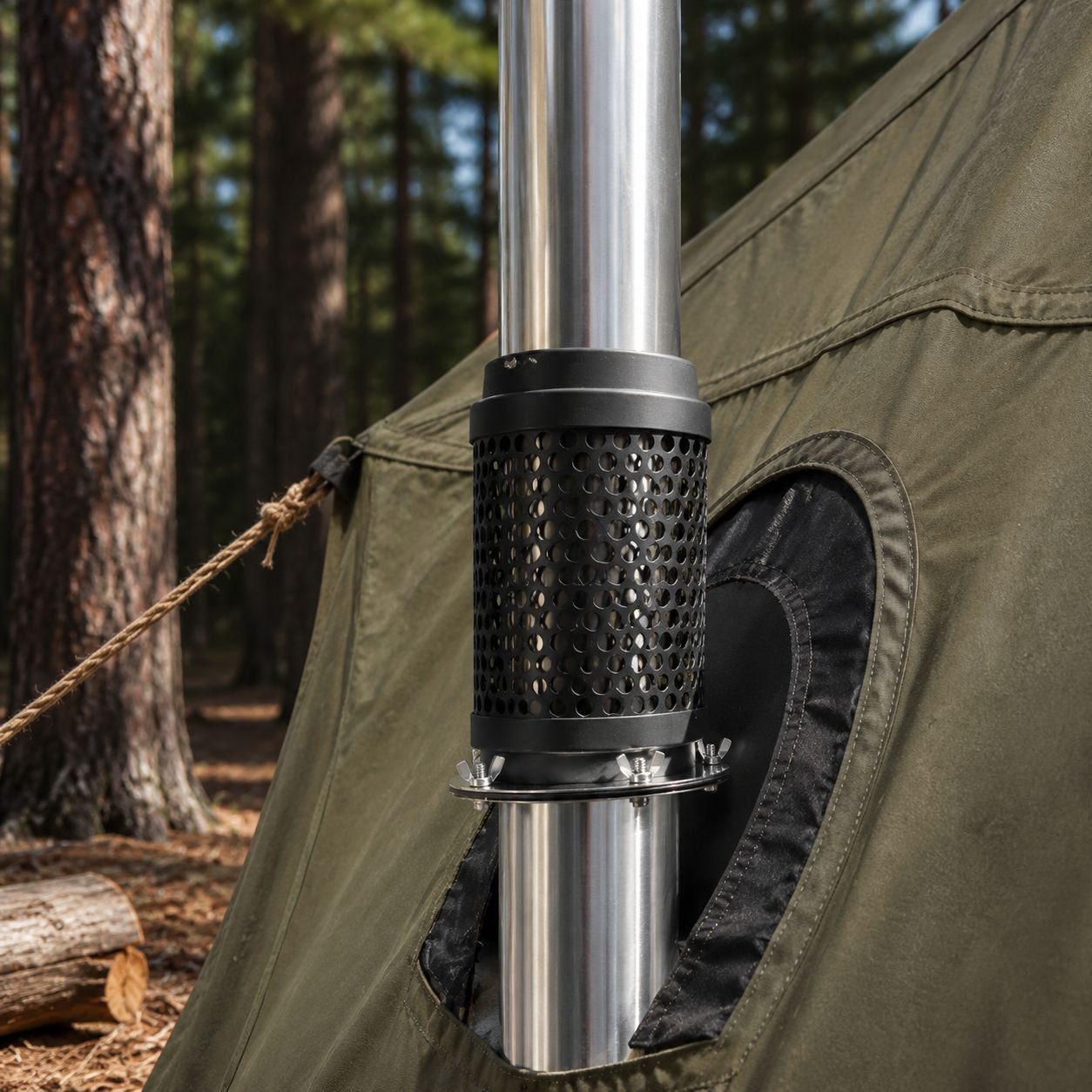 Tent Chimney Heat Shield