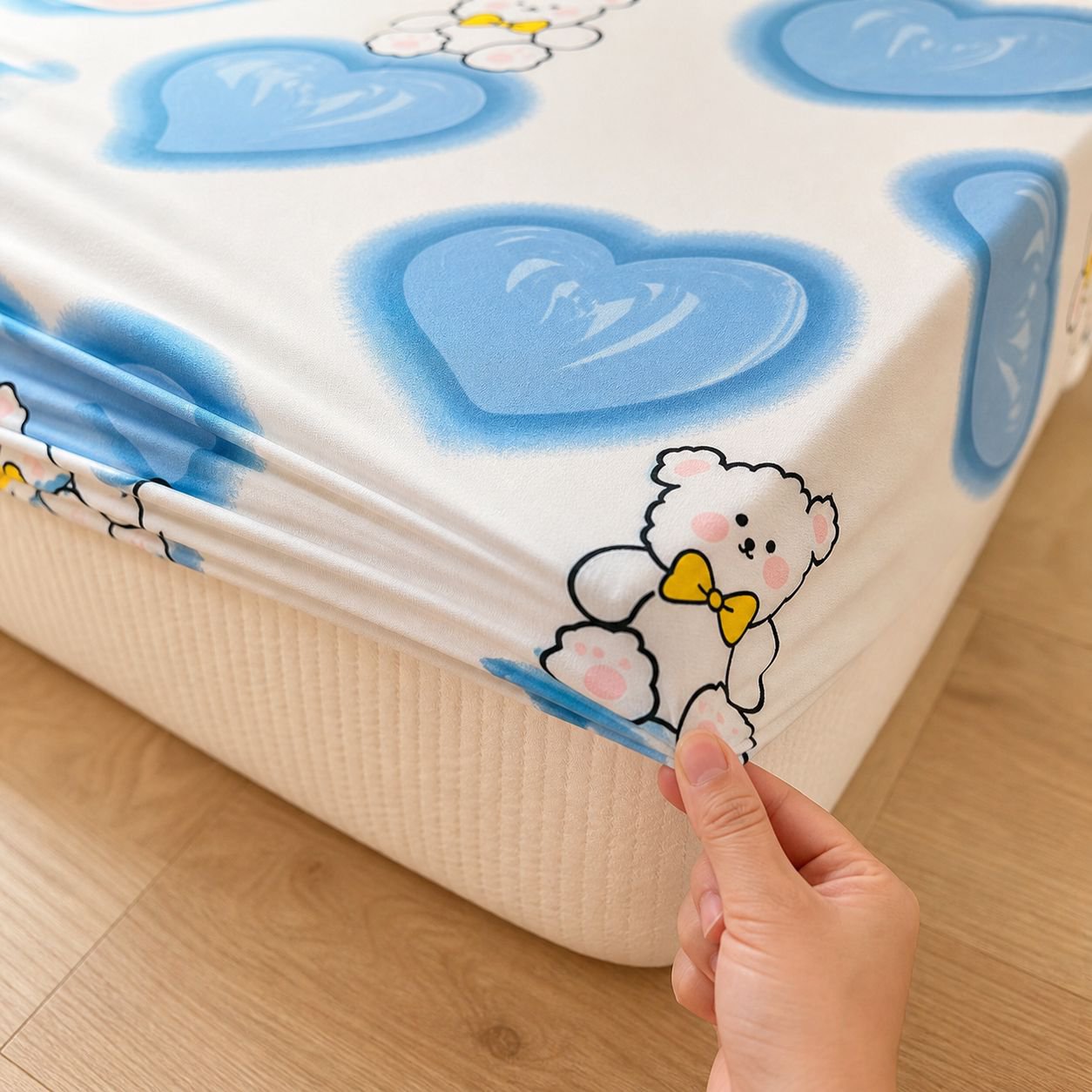 Soft Anti-pilling Mattress Cover Full Package Washable No Fading