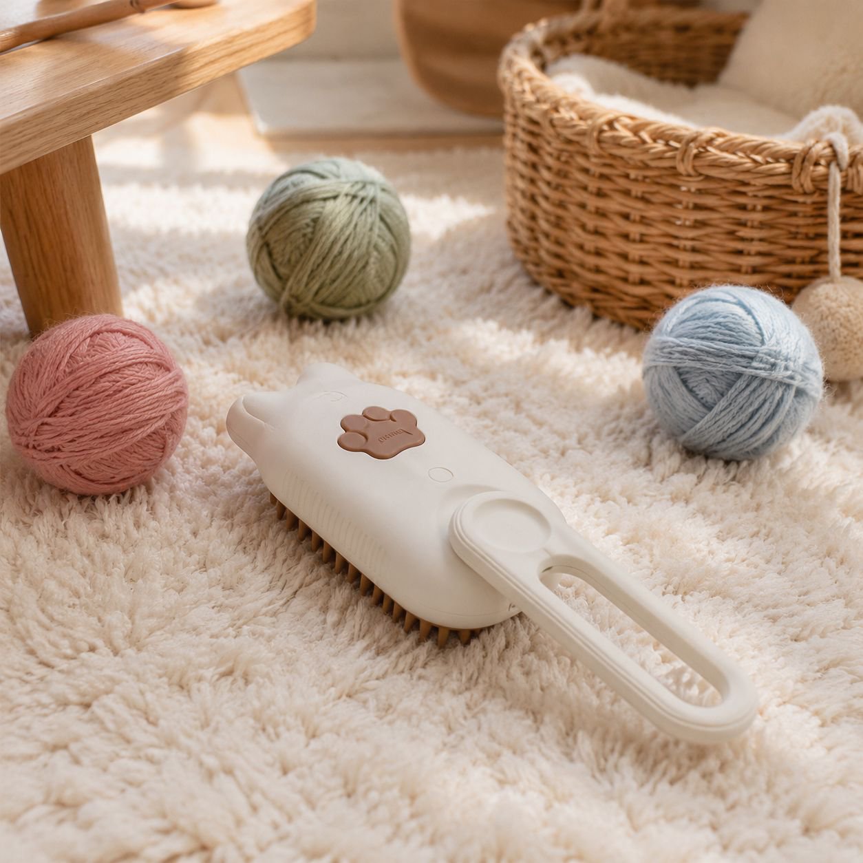 Handheld spray comb, electric steam brush for cats and dogs, massage comb, one-button spray to remov