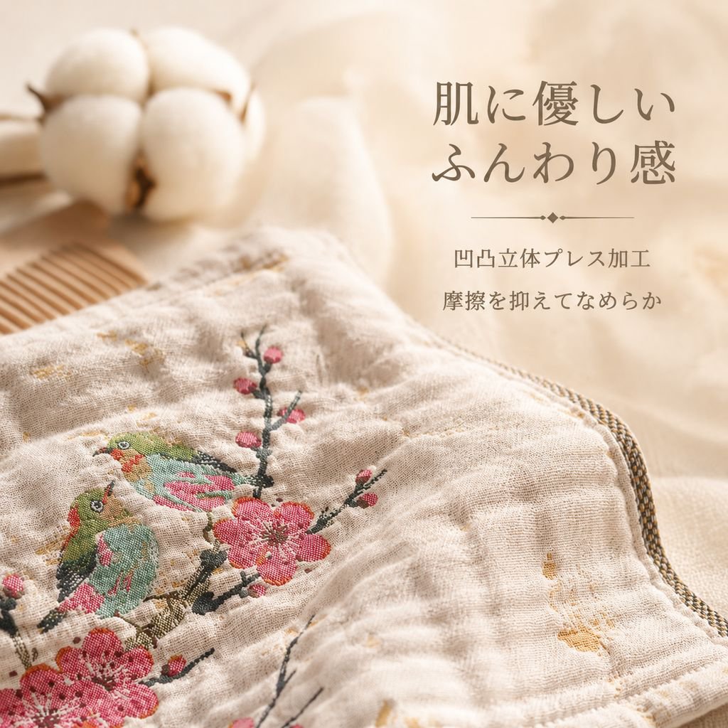 柔らかく通気性があり吸水性のある汗拭きタオル