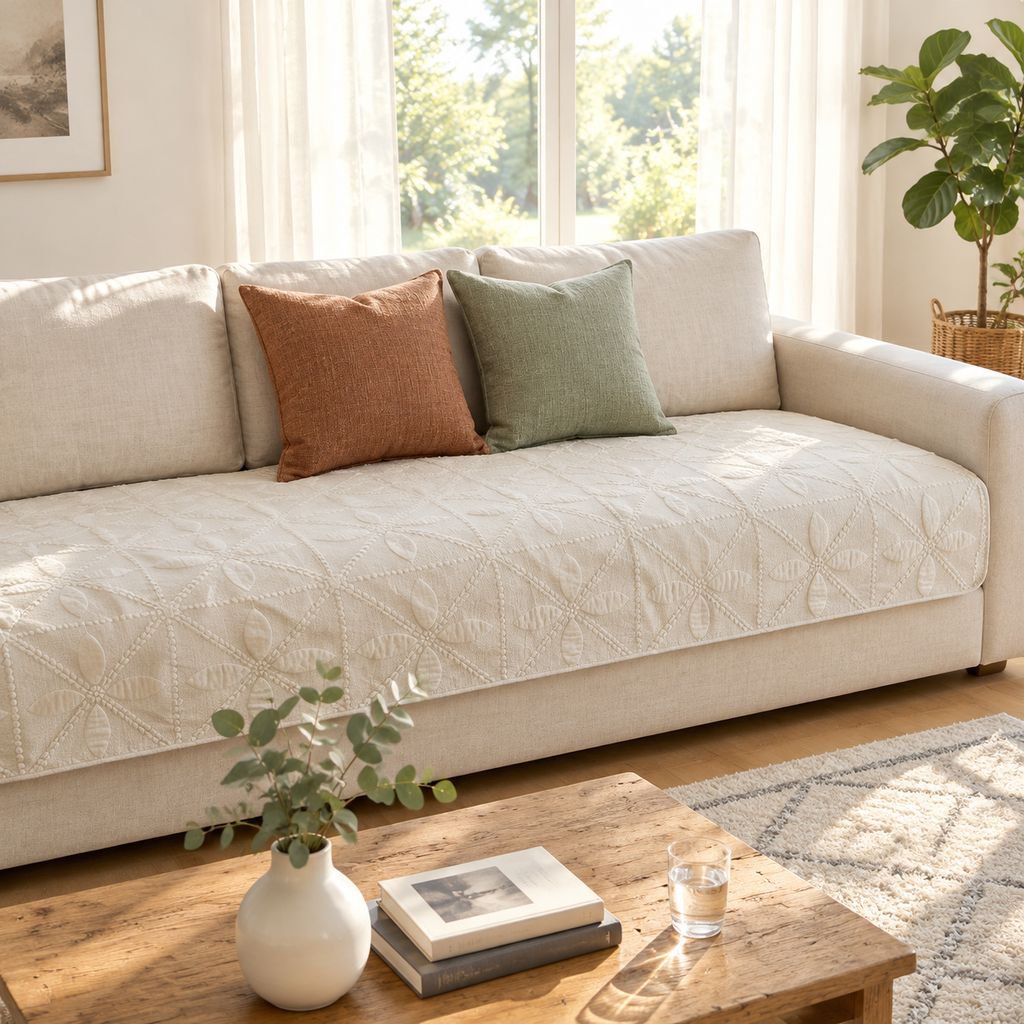 giipet - Sofa Cushion Fabric Pure Cotton Sofa Cover