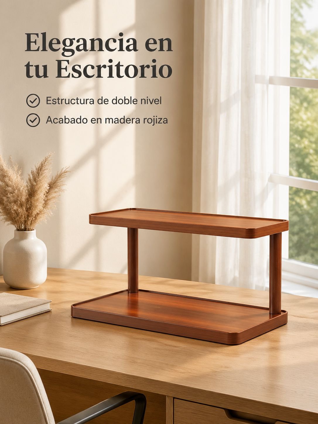 Portavasos multifuncional de escritorio