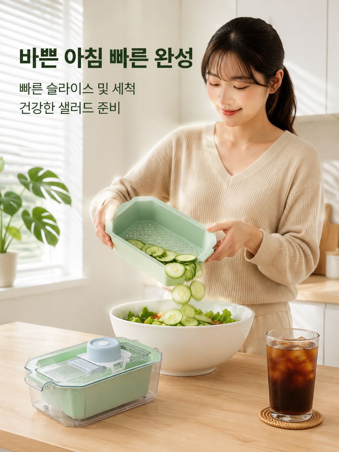 다기능 과일 절편기 식칼