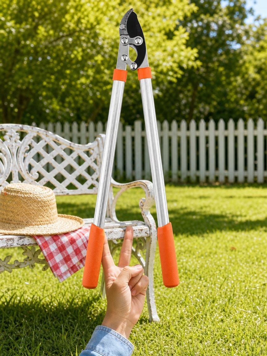 Garden scissors for trimming shrubs and branches