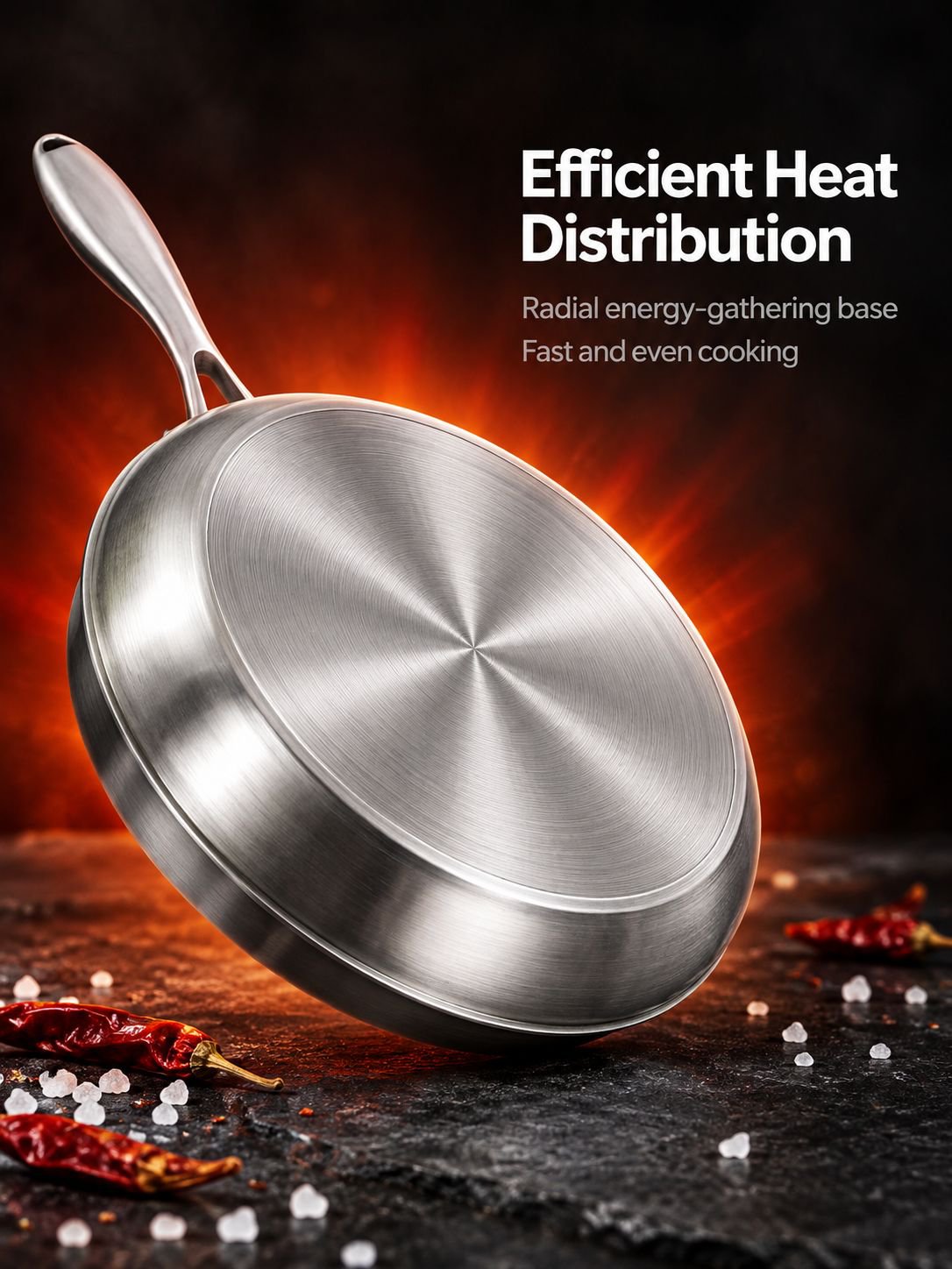 Non stick cooktop, induction cooker, gas universal frying pan
