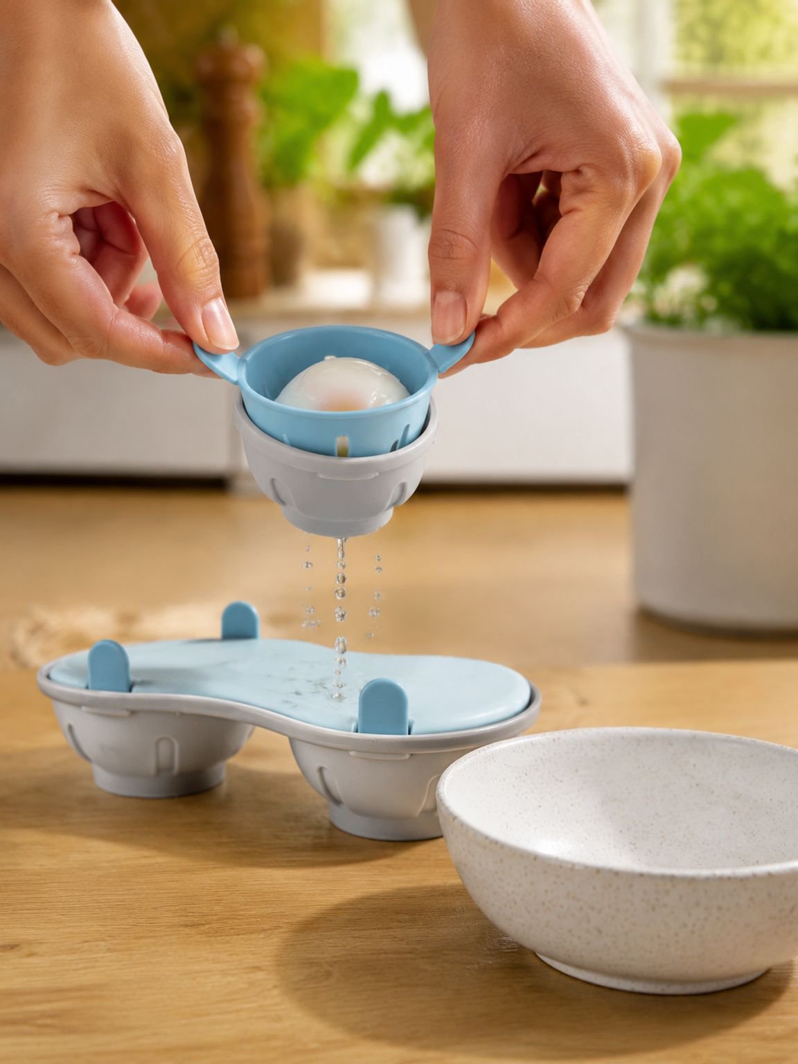Microwave Egg Cooker, Steamed Egg Box, Creative Kitchen Gadgets, Egg Cooker, Boiled Eggs, Low-Fat Fi