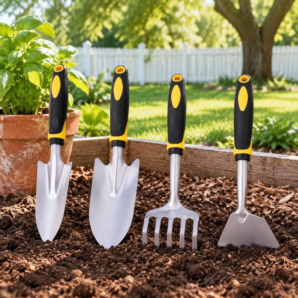 Two-in-one Gardening Hoe and Shovel Set for Outdoor Digging, Weeding, and Planting