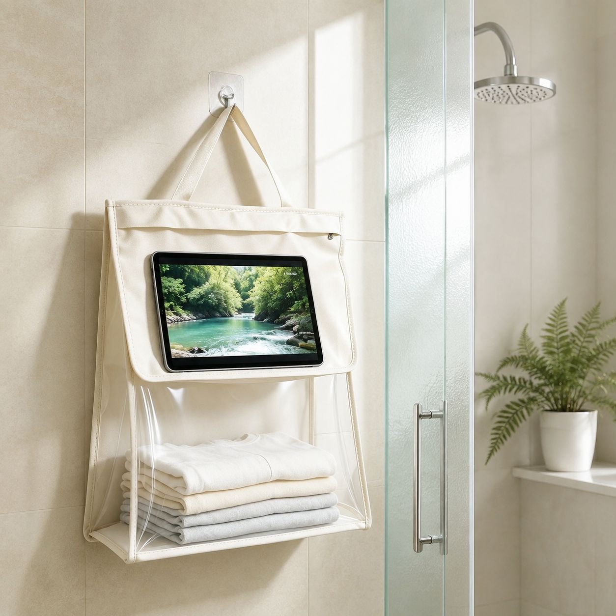 Wall-mounted Waterproof Bathroom Organizer Bag