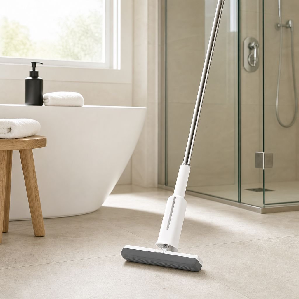 Lazy Household Absorbent Gel Cotton Mop Folding Bathroom Cleaning Mop