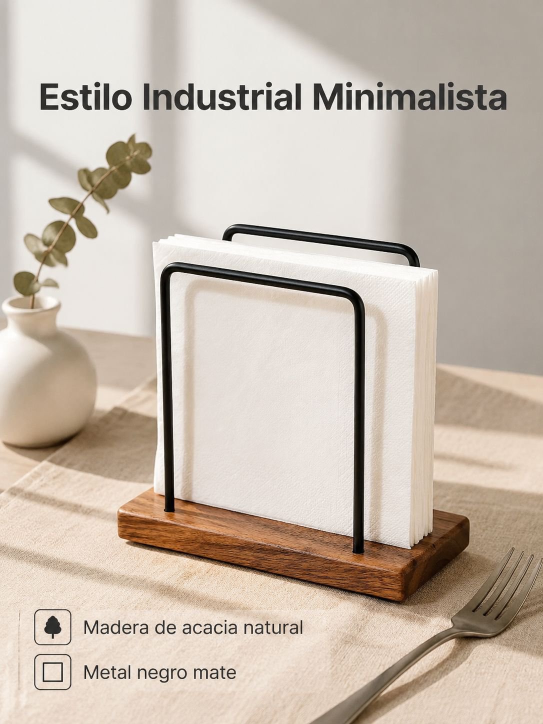 Base de madera para portar pañuelos