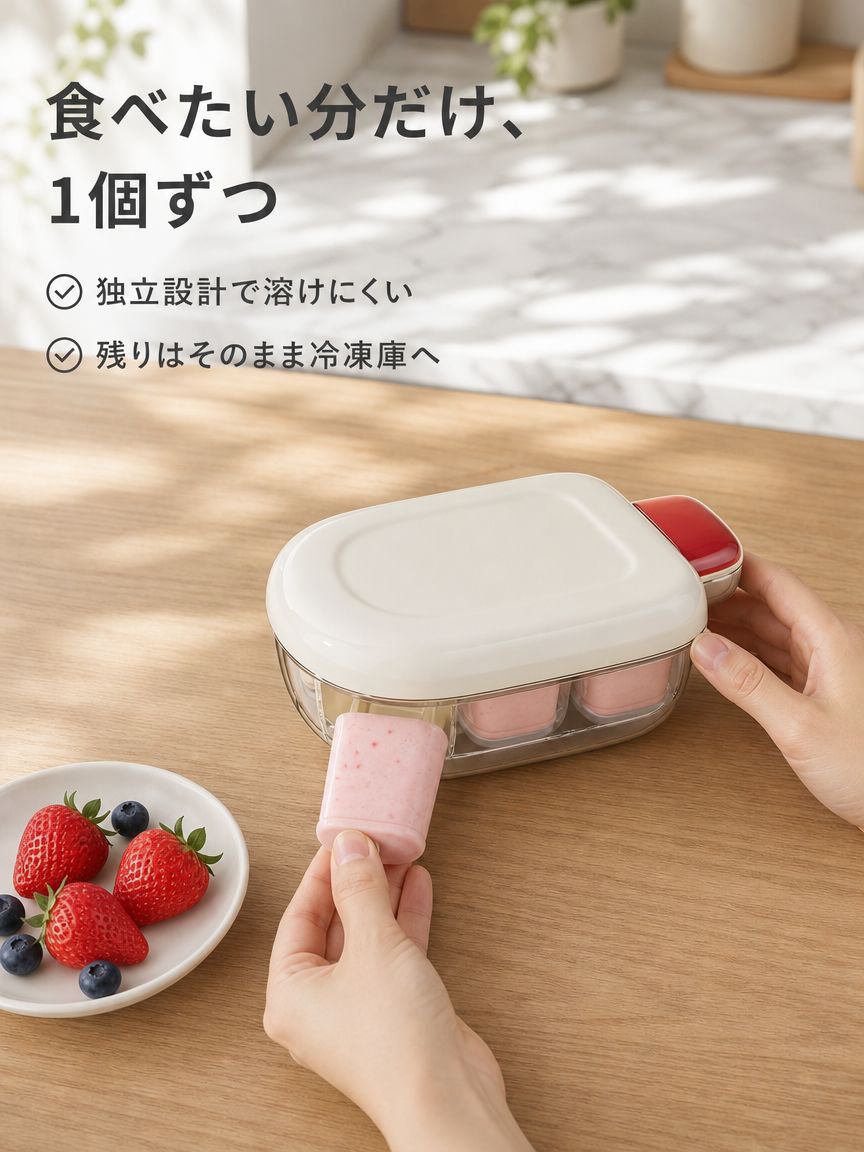 家庭用手作り押し出し式アイス型