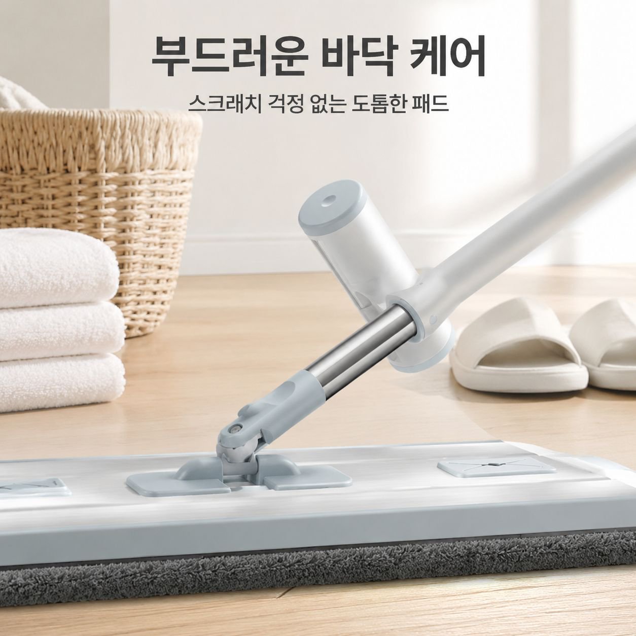 2026년 신형 가정용 손세탁 필요 없는 평판 밀대 게으른이 청소기