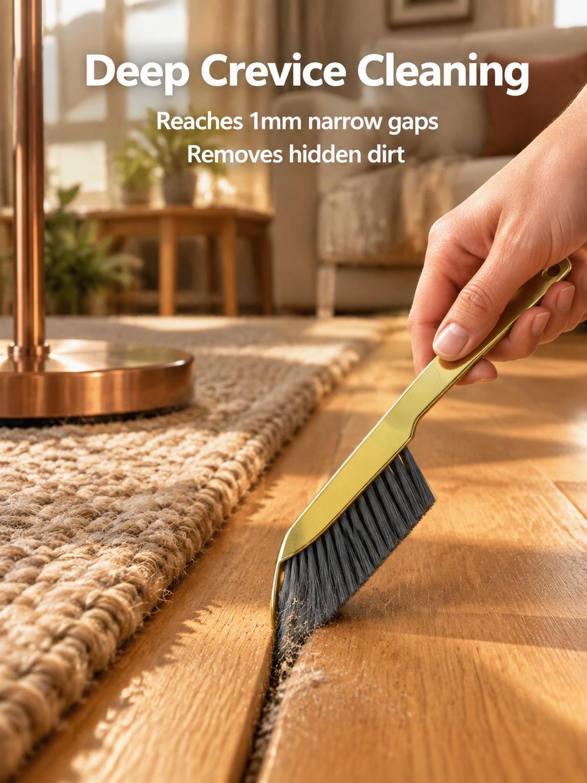 Multi functional perforated dust removal brush